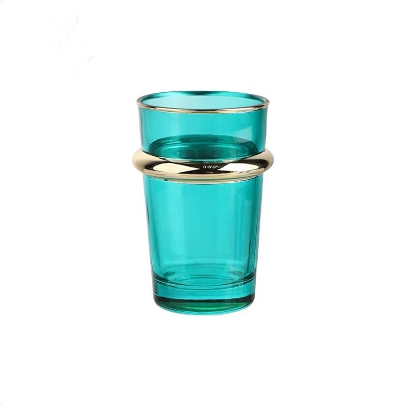 Ensemble de 12 pcs Verres à thé mix couleur / glass Maroc