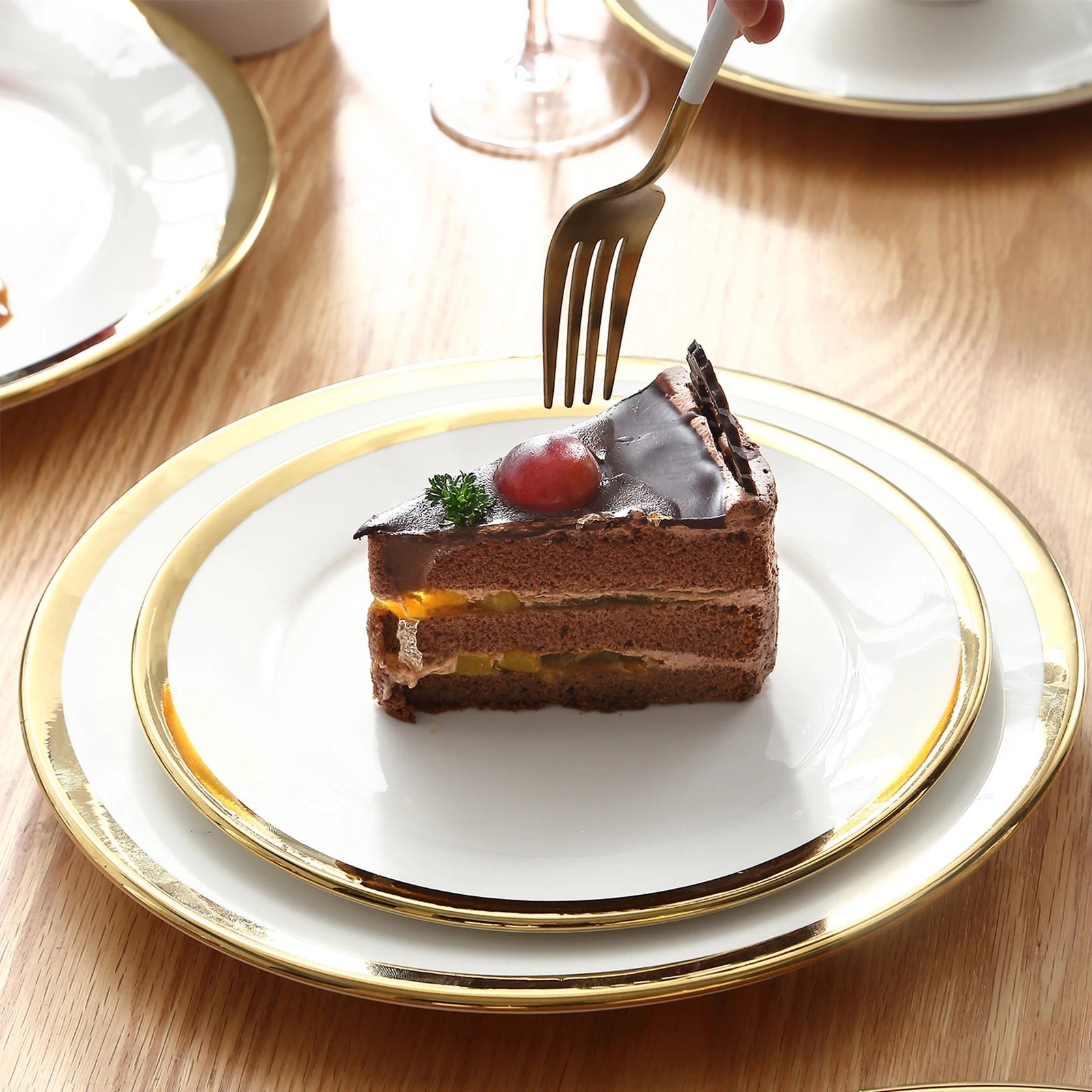 24 pcs dinner set/ assiettes / Vaisselle de table créative style nordique/vaisselle en porcelaine, assiette à Steak