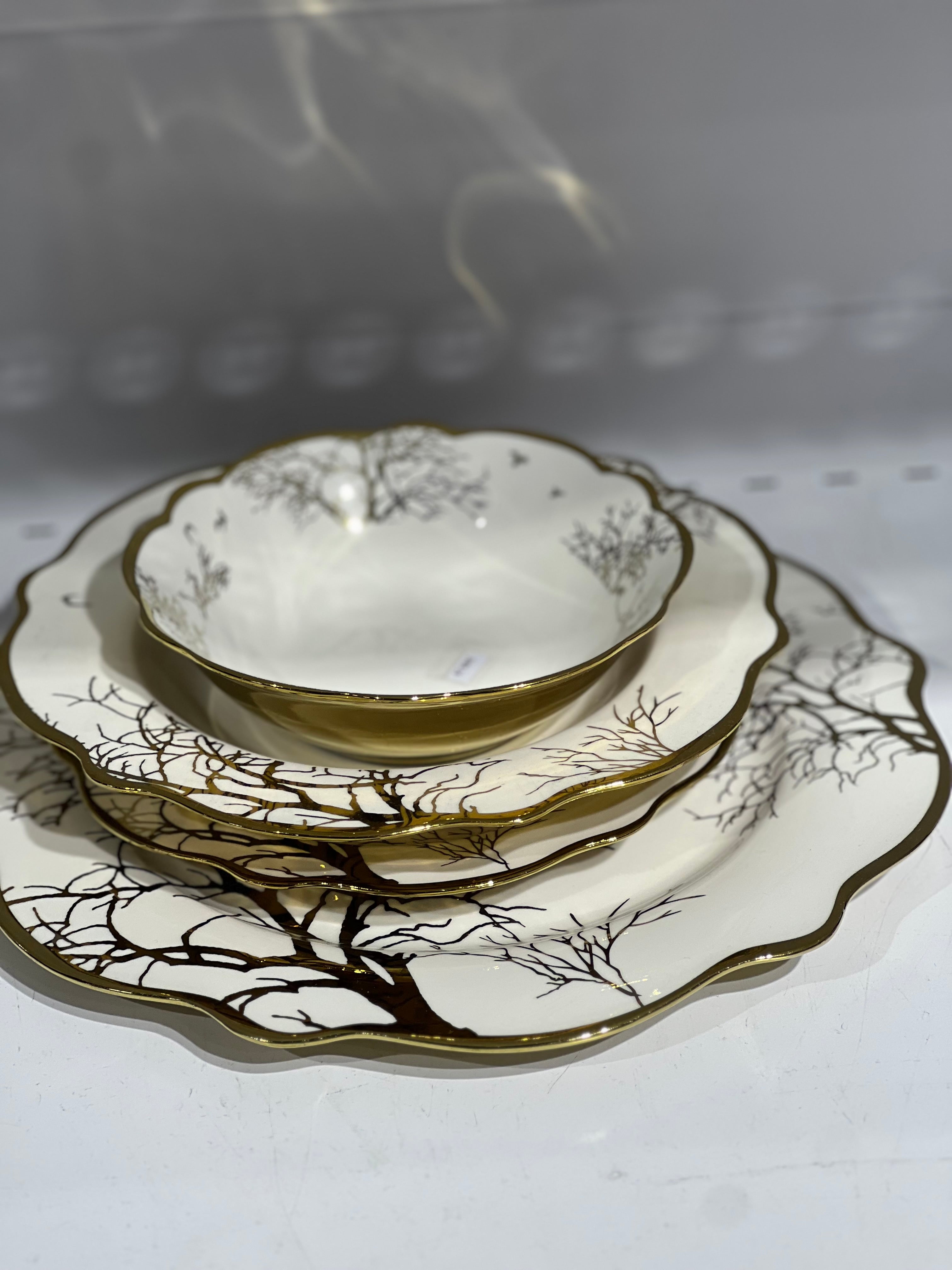 24pcs plate set/24pcs assiettes/dinners set fleur