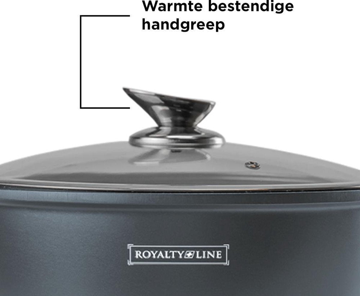 Royalty Line Batterie de cuisines marbre 10 pcs gris / casserole