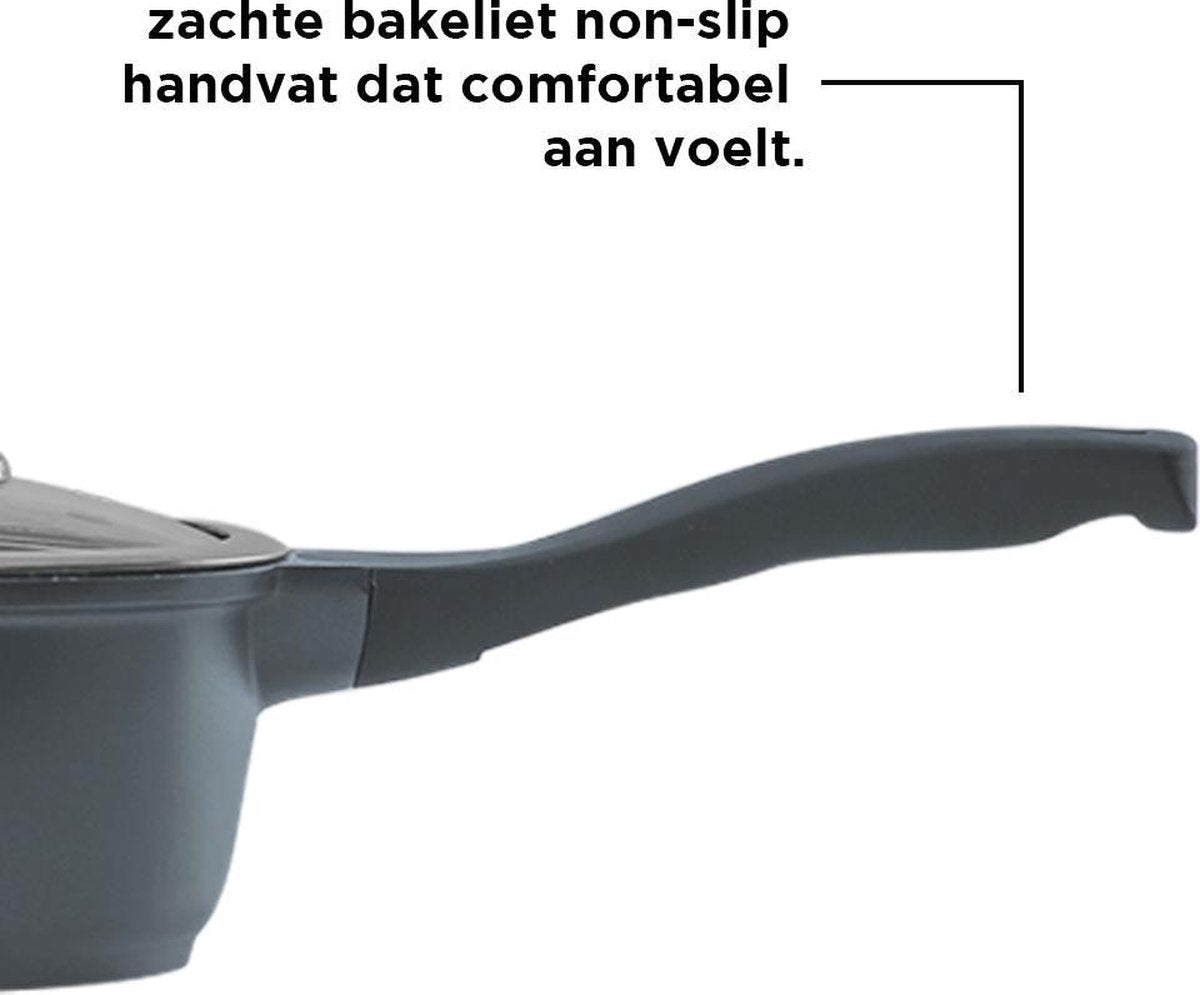 Royalty Line Batterie de cuisines marbre 10 pcs gris / casserole