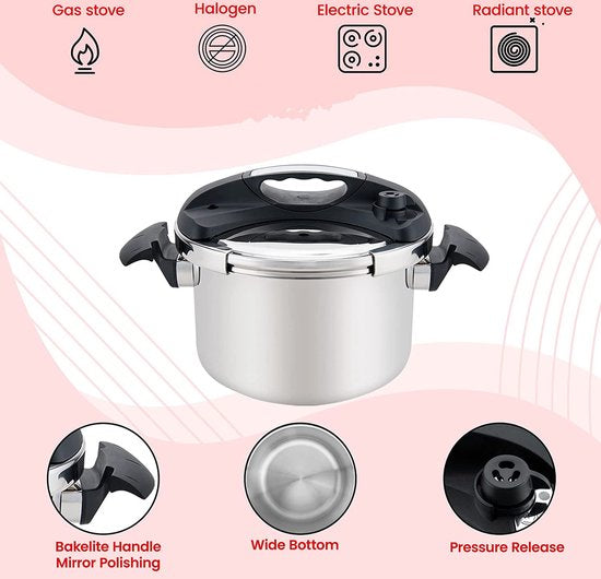 Autocuiseur à induction - 4L/6L/8/10 litres / - Autocuiseur en acier inoxydable