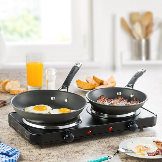 Table de cuisson double (Zwart)Noir
