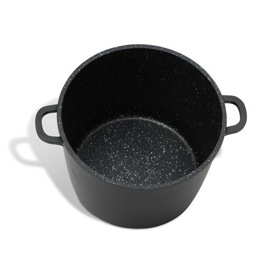 Royalty Line Casserole à revêtement en marbre avec couvercle en verre - 24cm