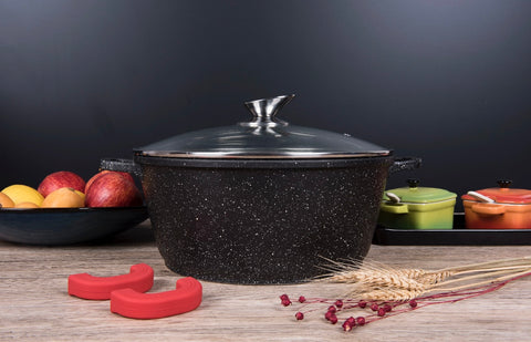 Faitout / casserole /Marmite (Noir moucheté)