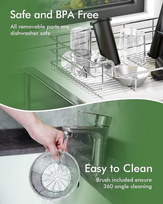 Royalty Line PJ7613 Centrifugeuse lente - Presse-agrumes pour légumes et fruits - Presse-agrumes avec tasse à jus de 600 ml et réservoir de pulpe de 1 litre - 3 vitesses - 450 W - Wit