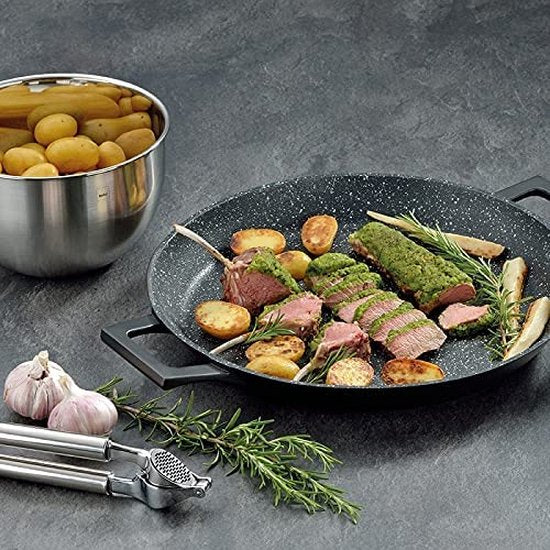 Poêle à paella / crêpes / grille