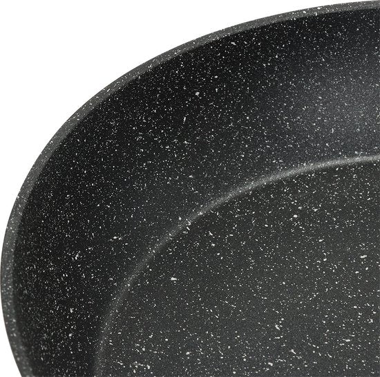 Set de 3 Pieces à frire revêtement en marbre/ poêle 3 pcs gris