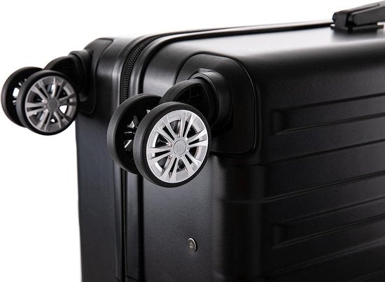 Set de valises de voyage  - 3 pièces - S/ M / L - Ensemble de valises de Luxe - 360° Spinners - Valise de voyage à Roues - Valises de voyage - Bagage à main - 36/67/98 litres - Zwart/ noir
