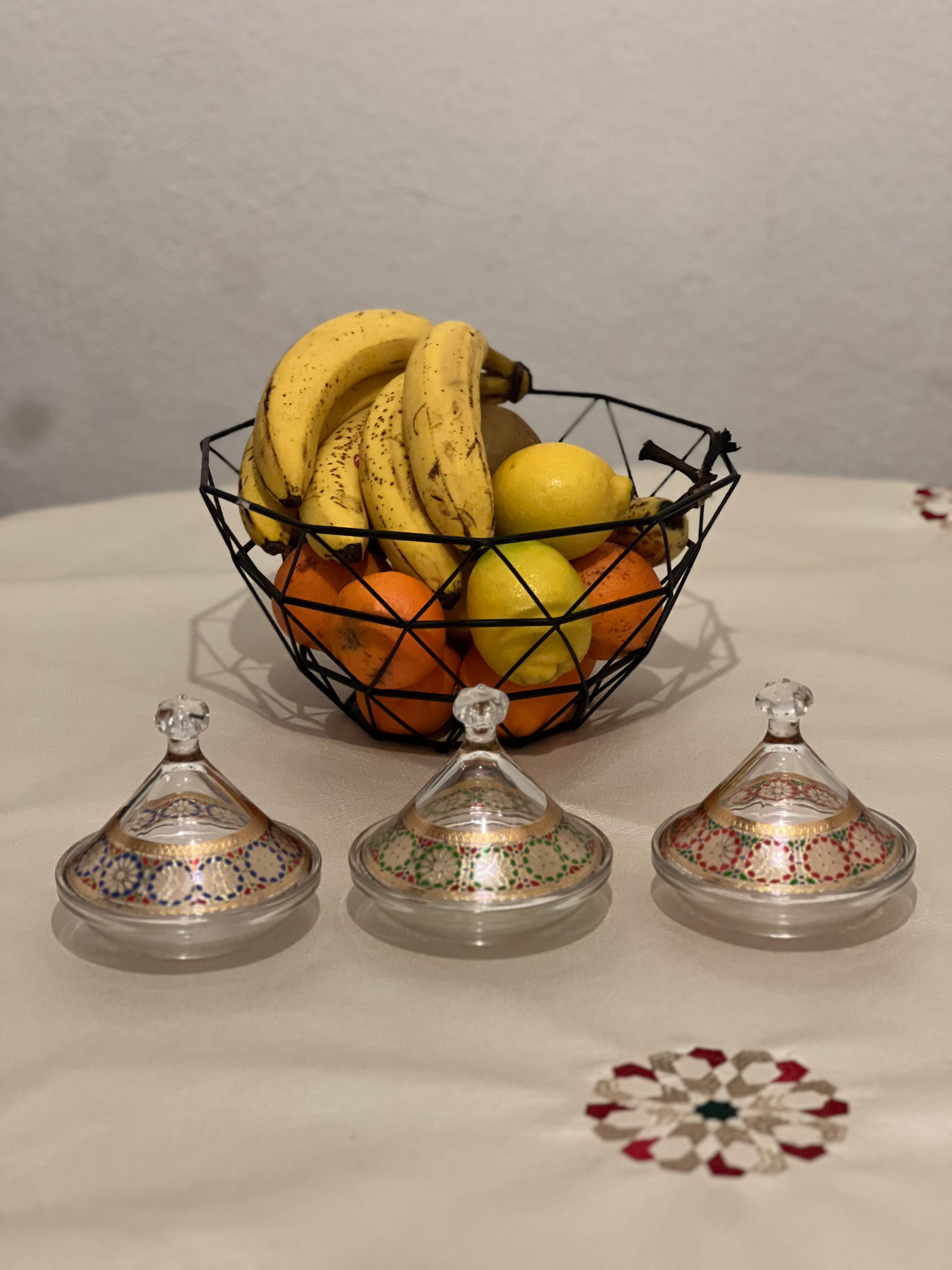 Set de 3 Mini Tagines Zellige 12 cm – Bleu, Rouge et Vert