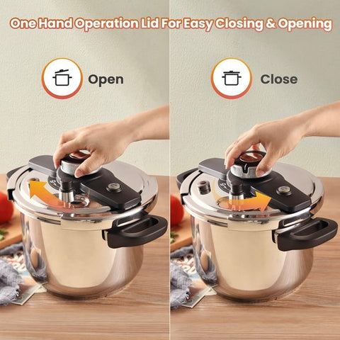 Autocuiseur Induction / cocotte minute  / presure cooker - 3 L / 4 L 6L /8 LLitres - Tous Feux de Chaleur - Autocuiseur - Cuisson Instantanée - Poignée Ergonomique - Inox