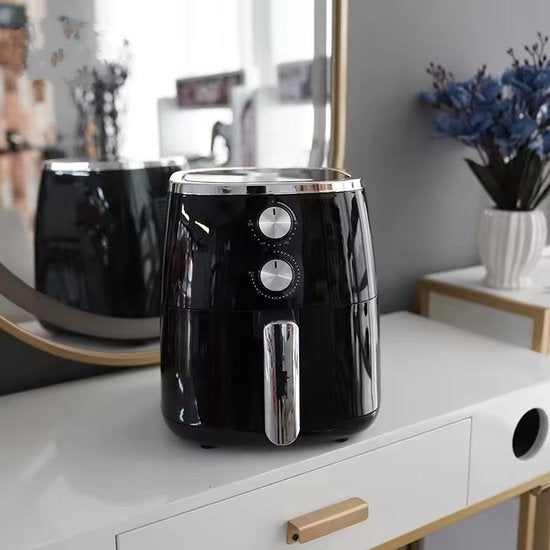 Royalty Line® AF1500 Airfryer XXL - Friteuse à air chaud XXL 5 litres - Airfryers 1500W avec minuterie - 80-200°C - Zwart