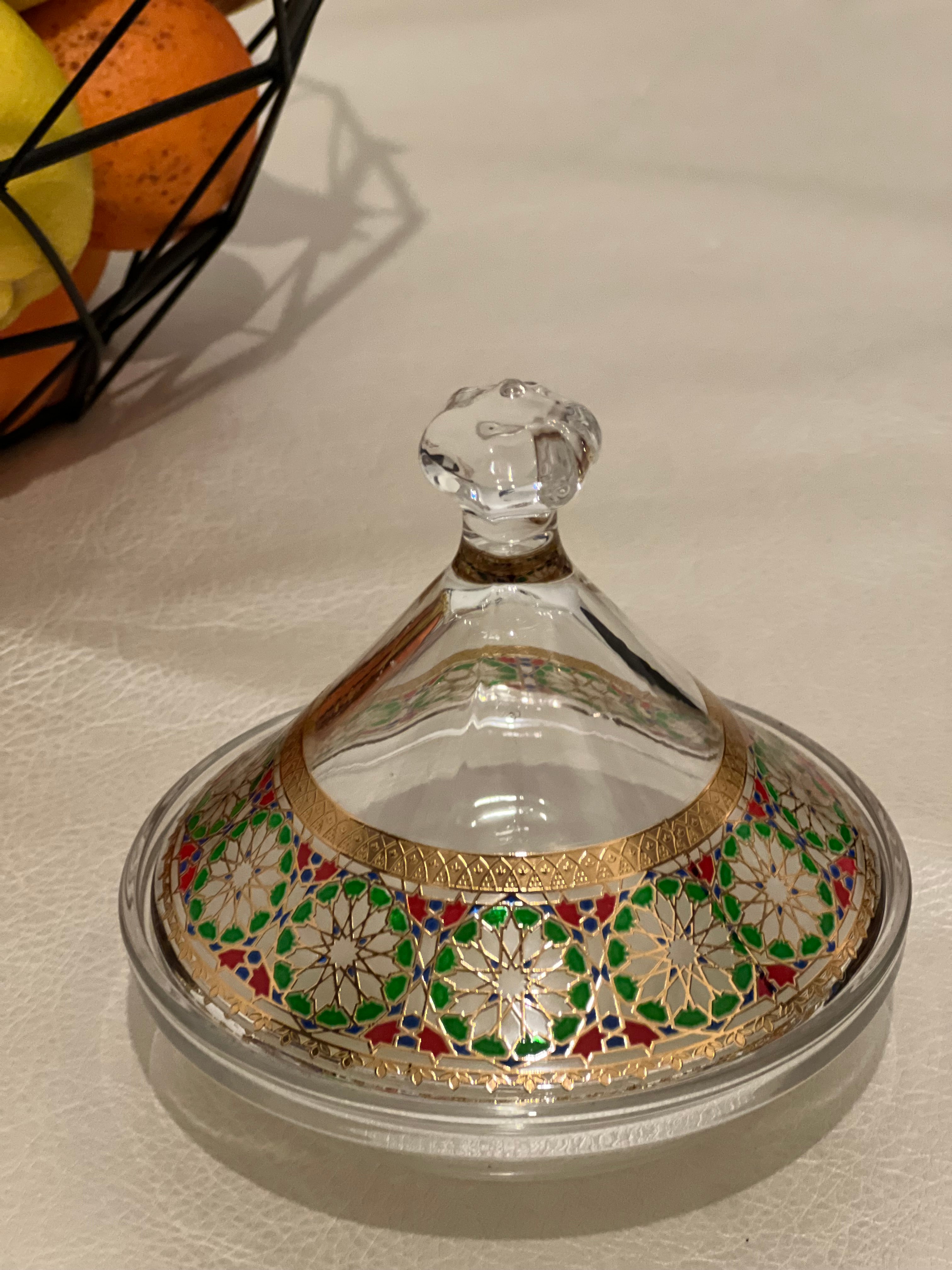 Set de 3 Mini Tagines Zellige 12 cm – Bleu, Rouge et Vert