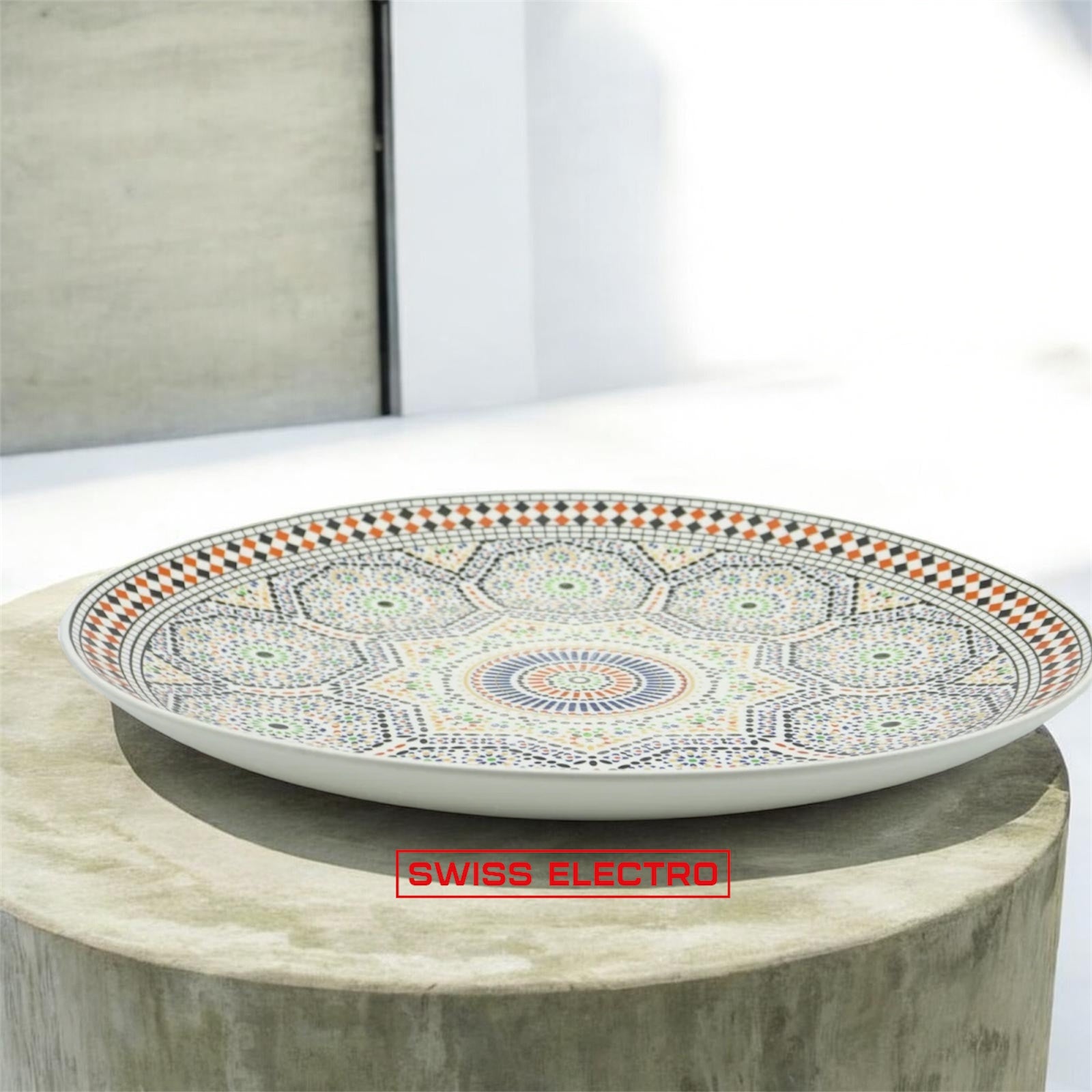 Assiette en céramique mosaïque fes