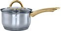 Batterie de Cuisine à Induction - Batterie de Cuisine 12 Pièces - Adaptée à Tous Feux de Chaleur - Acier Inox/ Or