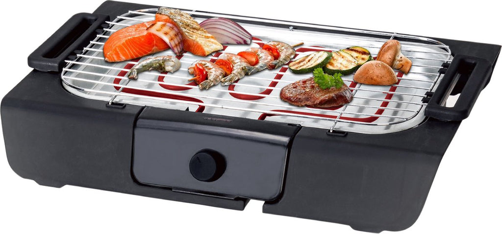 Grill électrique - BBQ - Barbecue de table - Surface de grill 37,5 x 28 cm - 2000 Watt