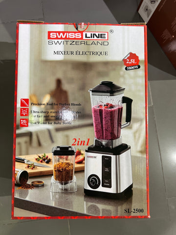 Mixeur Électrique Swiss Line SL-2500 2in1 - 2,5L - 5800W
