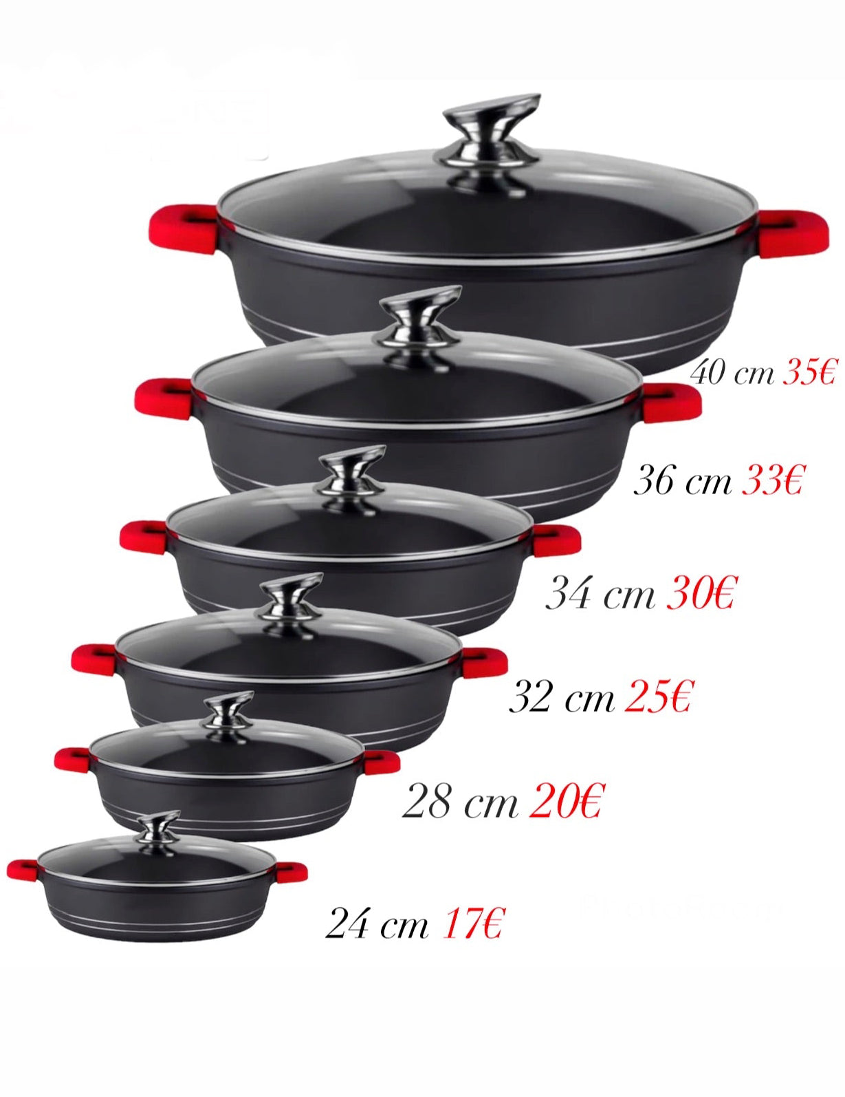 Casserole basse revêtement marbre / sauteuse