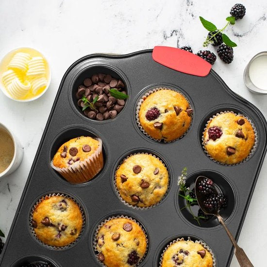 Moules a Cupcakes /Moule à pâtisserie avec 6 moules à cupcakes - Moules à muffins avec revêtement antiadhésif
