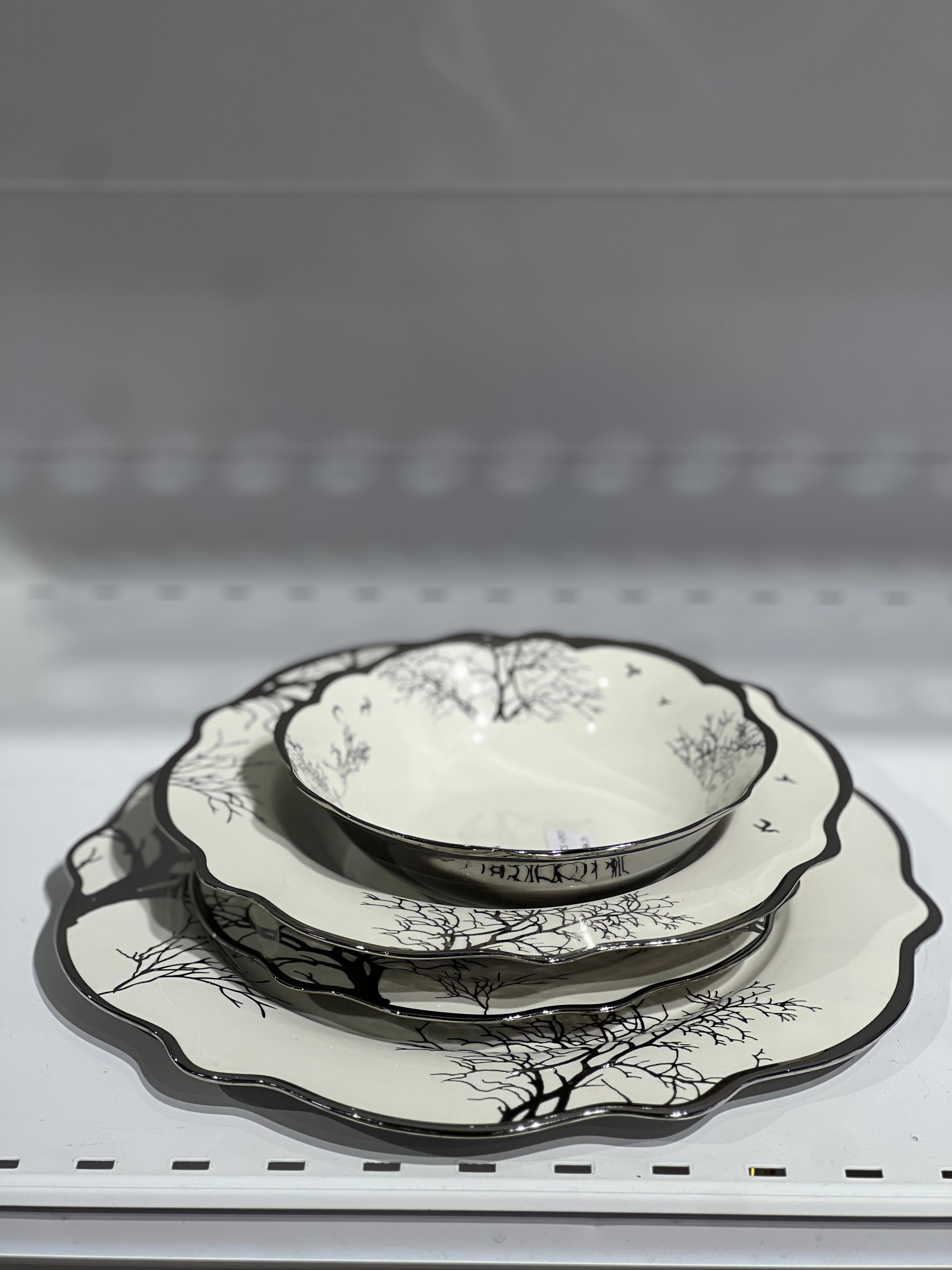 24pcs plate set/24pcs assiettes/dinners set fleur
