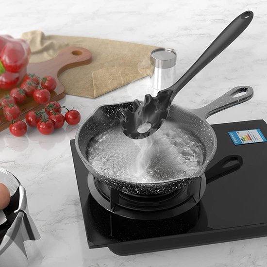 Set de Cuisine avec Support -  15 Pièces - Set de Kitchen tools - noir - Zwart