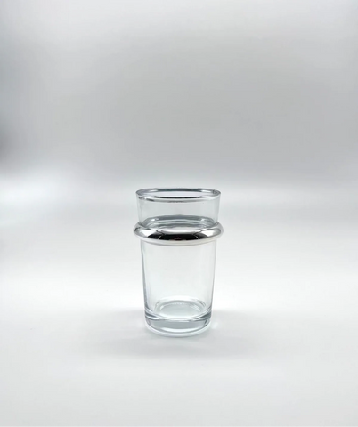 Set de 12 verres à thé – Bordure grise