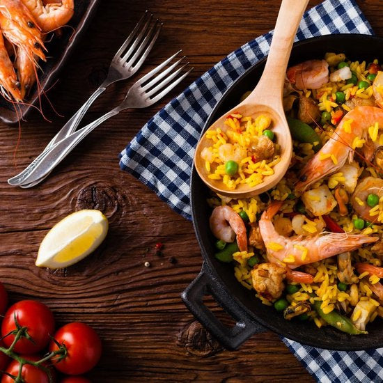 Poêle à paella / crêpes / grille