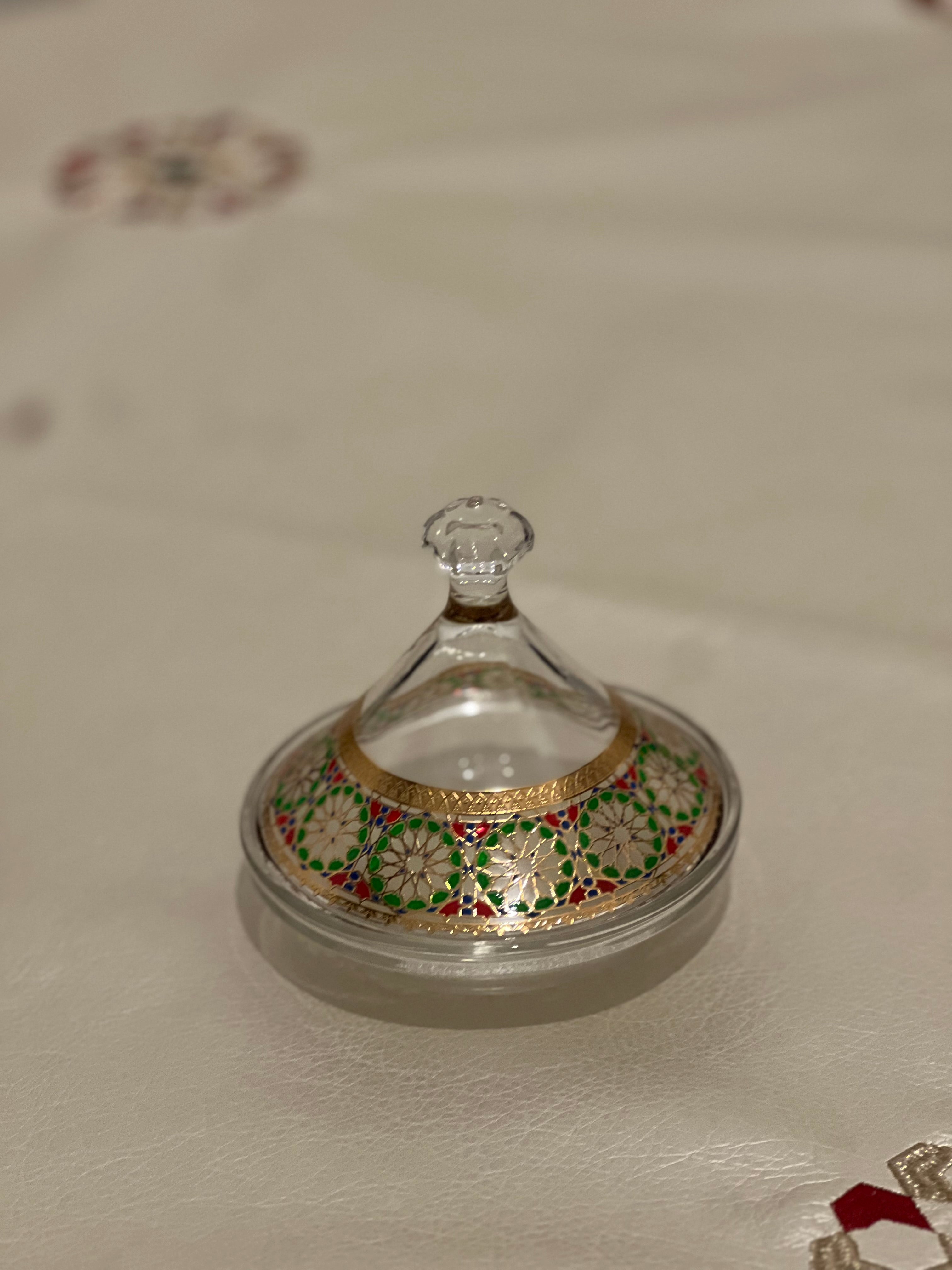 Set de 3 Mini Tagines Zellige 12 cm – Bleu, Rouge et Vert