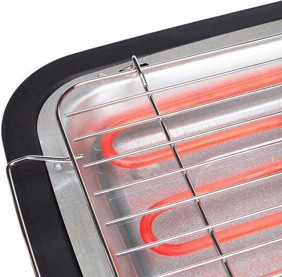 Grill électrique - BBQ - Barbecue de table - Surface de grill 37,5 x 28 cm - 2000 Watt