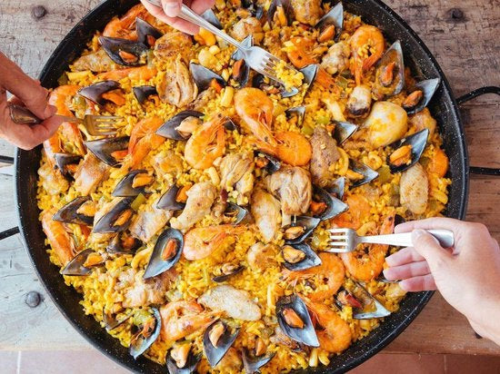 Poêle à paella / crêpes / grille