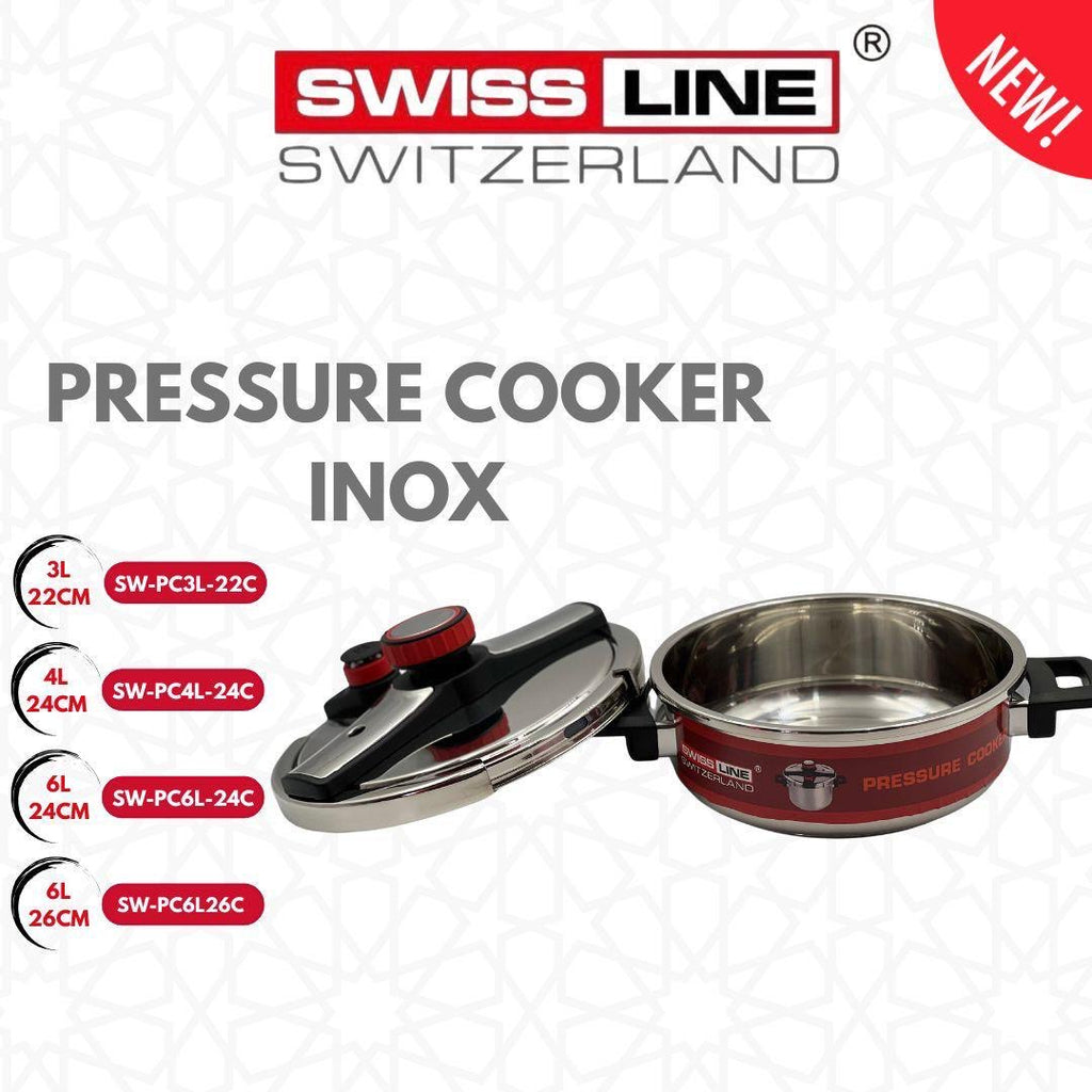 Autocuiseur / cocotte en inox 3L4L6L/8L/10L inox intérieur swissline
