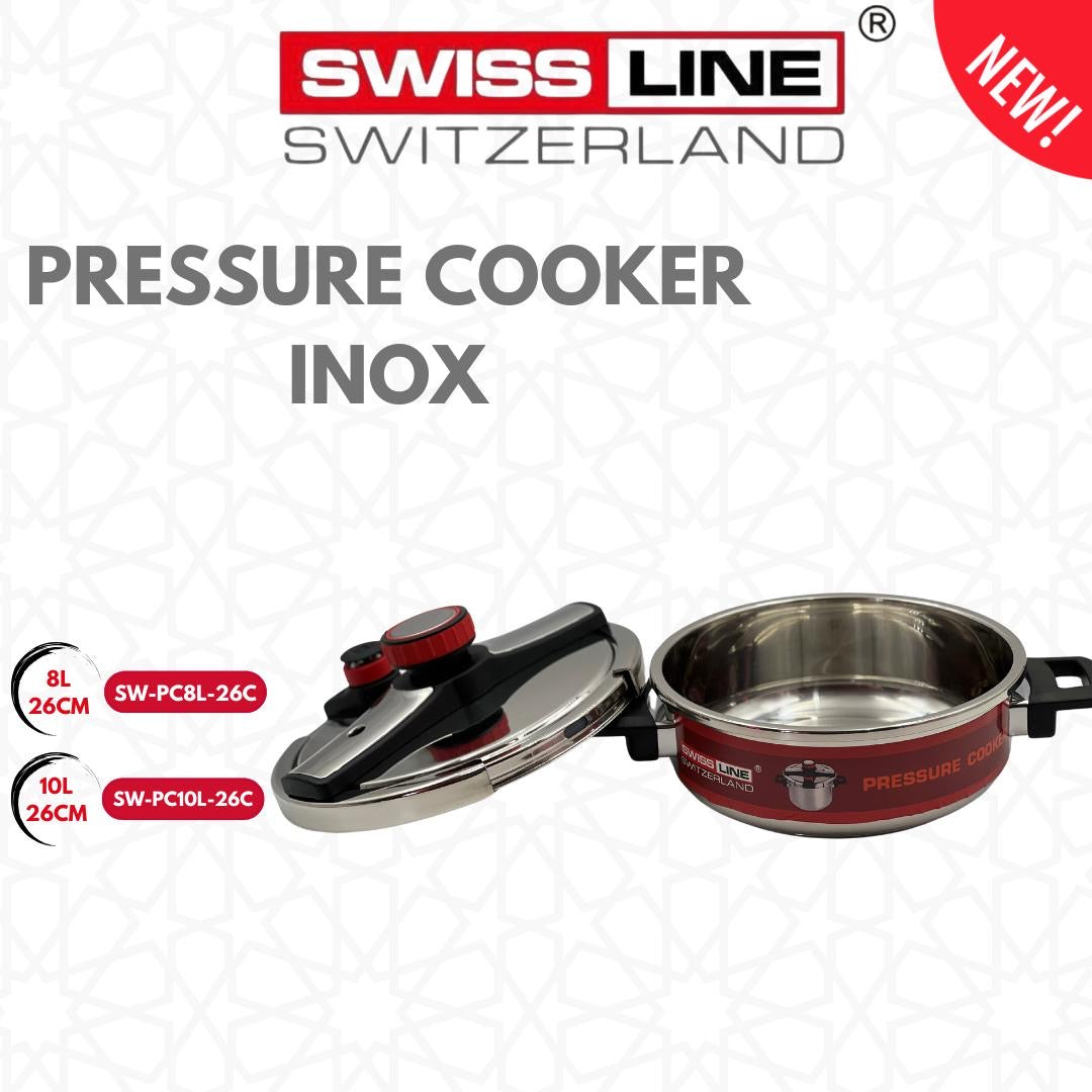 Autocuiseur / cocotte en inox 3L4L6L/8L/10L inox intérieur swissline