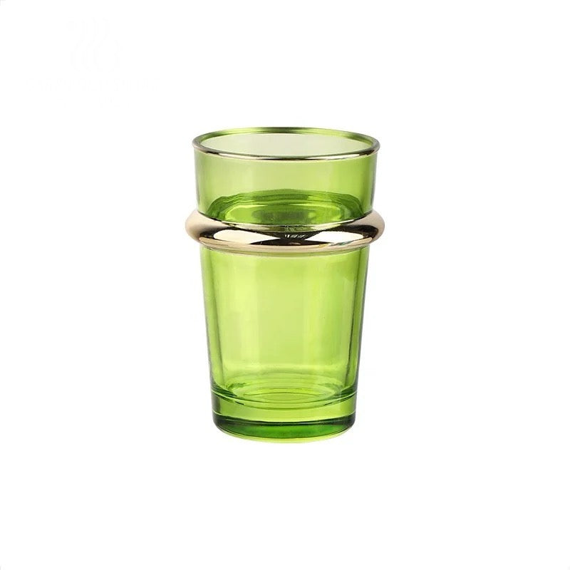 Ensemble de 12 pcs Verres à thé mix couleur / glass Maroc