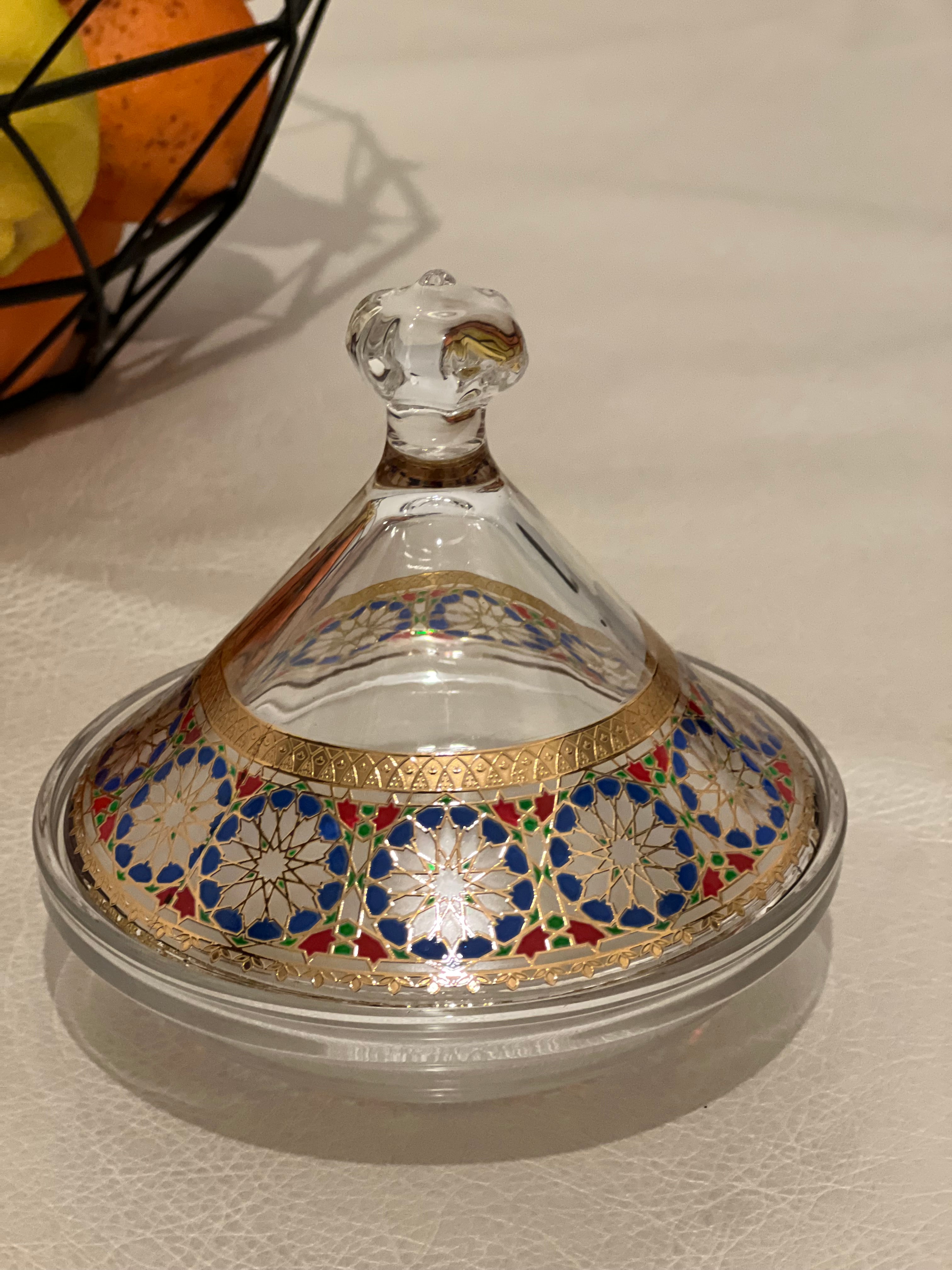 Set de 3 Mini Tagines Zellige 12 cm – Bleu, Rouge et Vert