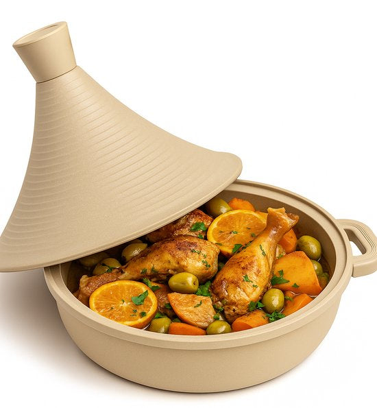Tajine marocain Marakech 28 cm biege/ taupe