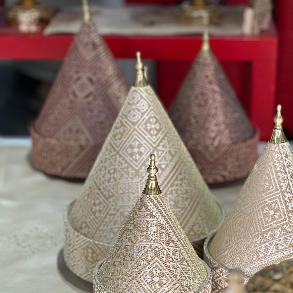Tefour Mida doré/ tyafer/ tajine tissu/ tarbouch fasi