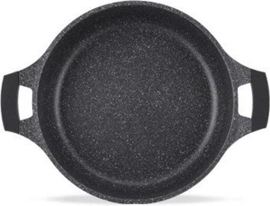 Braadpan - Bakpan - Soeppan - casserole Ø 24 cm - 3.8 Liter Kookpan Met Glazen Deksel - Antiaanbaklaag/ faitout