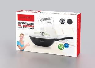 Wok de revêtement marbré 28cm
