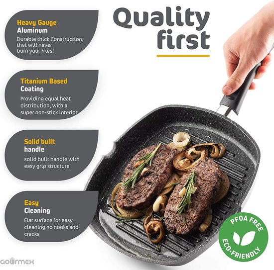 Poêle Grill Induction24 cm/ 28 cm
