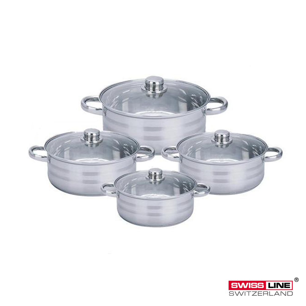 Set de Marmites inox 8 pièces