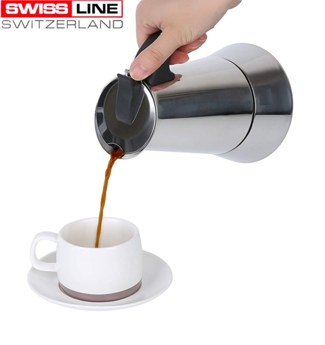 Swiss Line Cafetière Italienne en inox