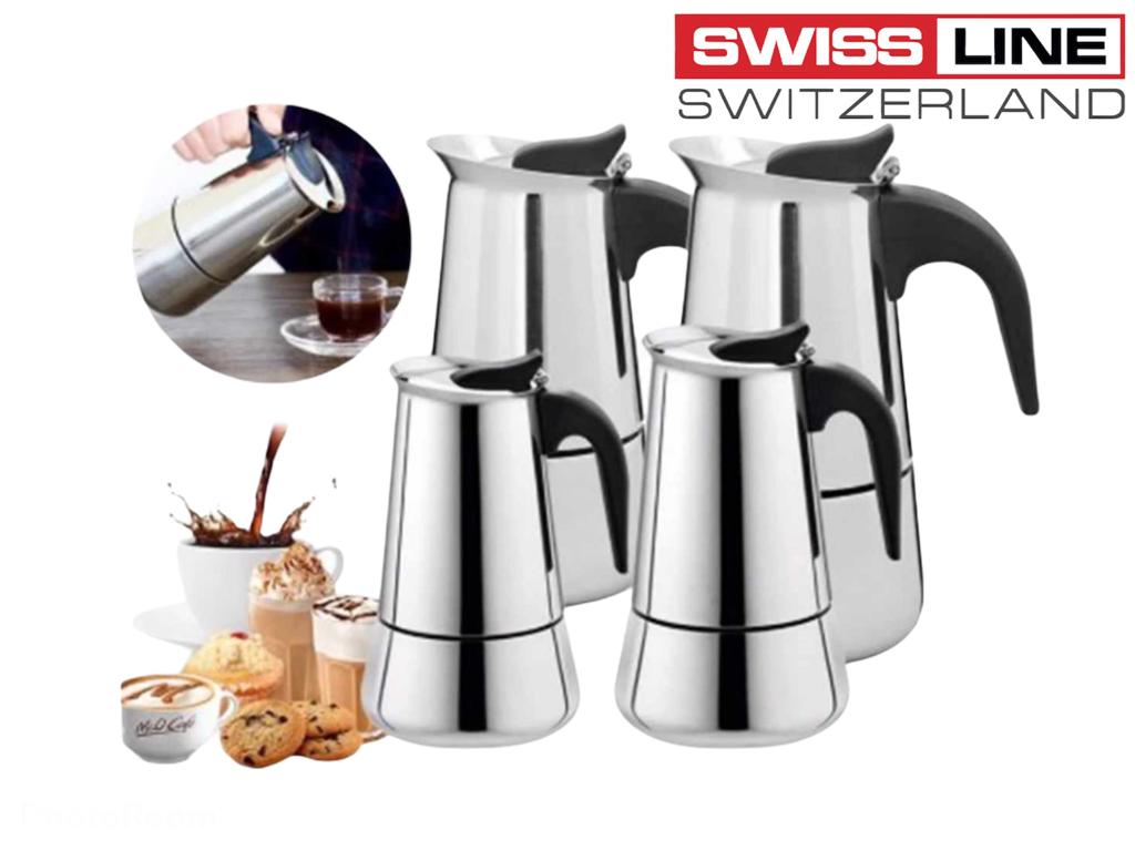 Swiss Line Cafetière Italienne en inox