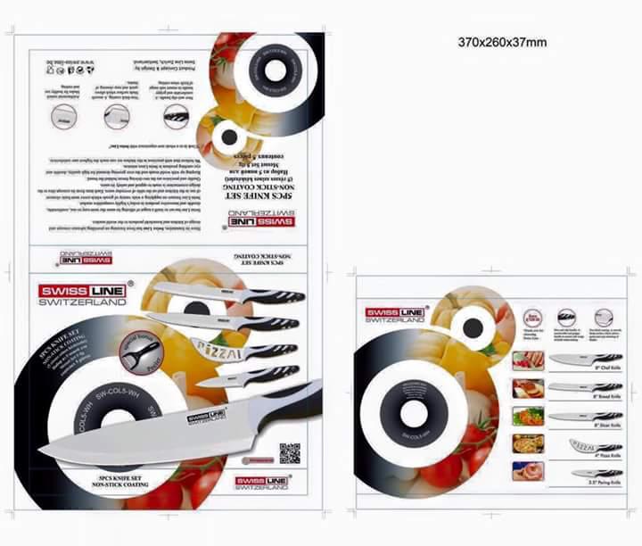 Set de couteaux 6pc "Couleurs"