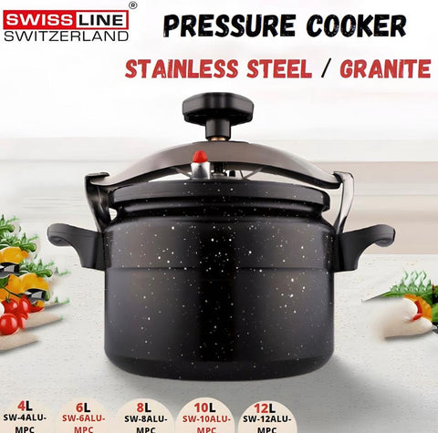 COCOTTE ALUMINIUM MARBRE GRANITE/ pressure cooker Marble Noir