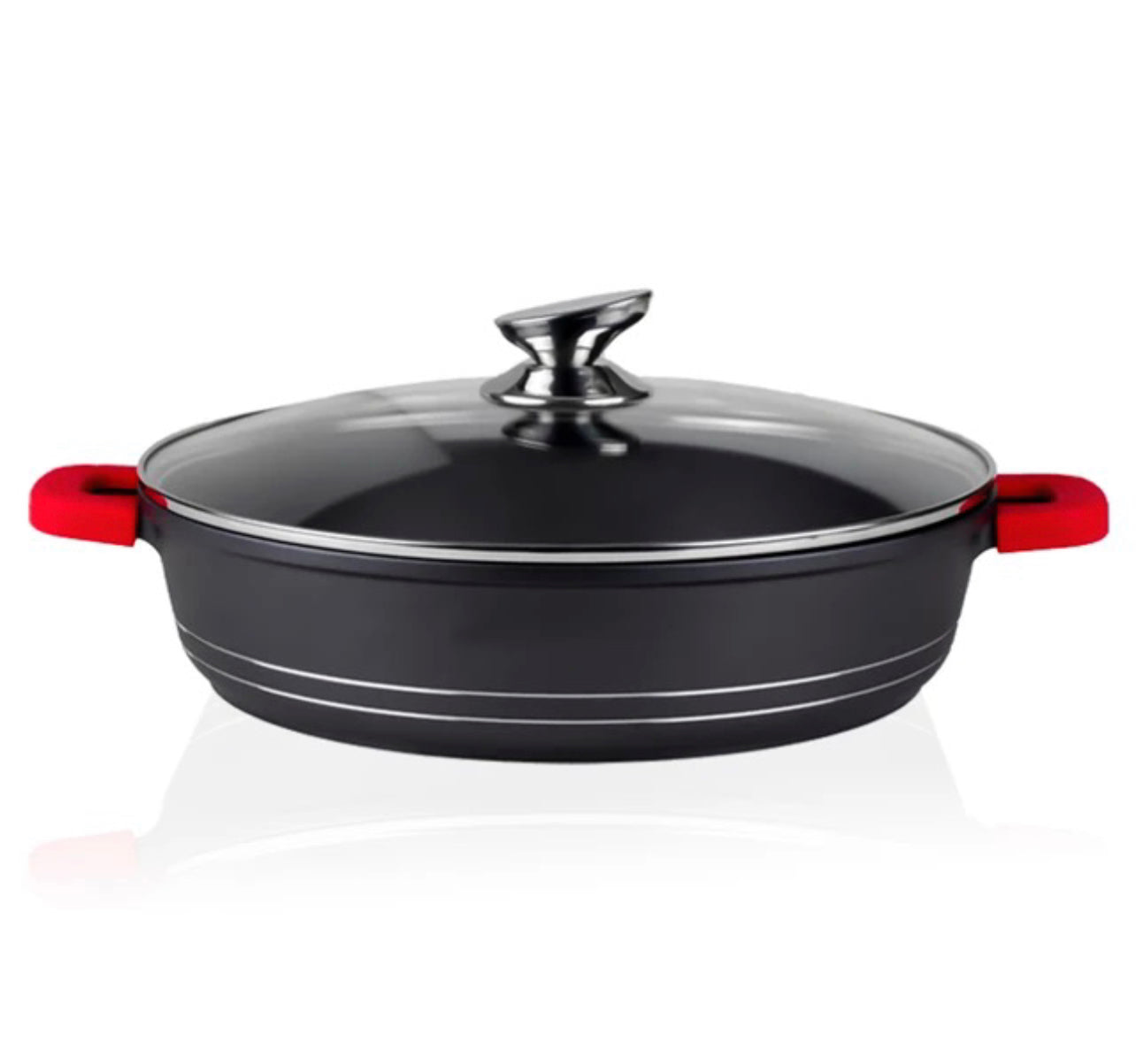 Casserole basse revêtement marbre / sauteuse