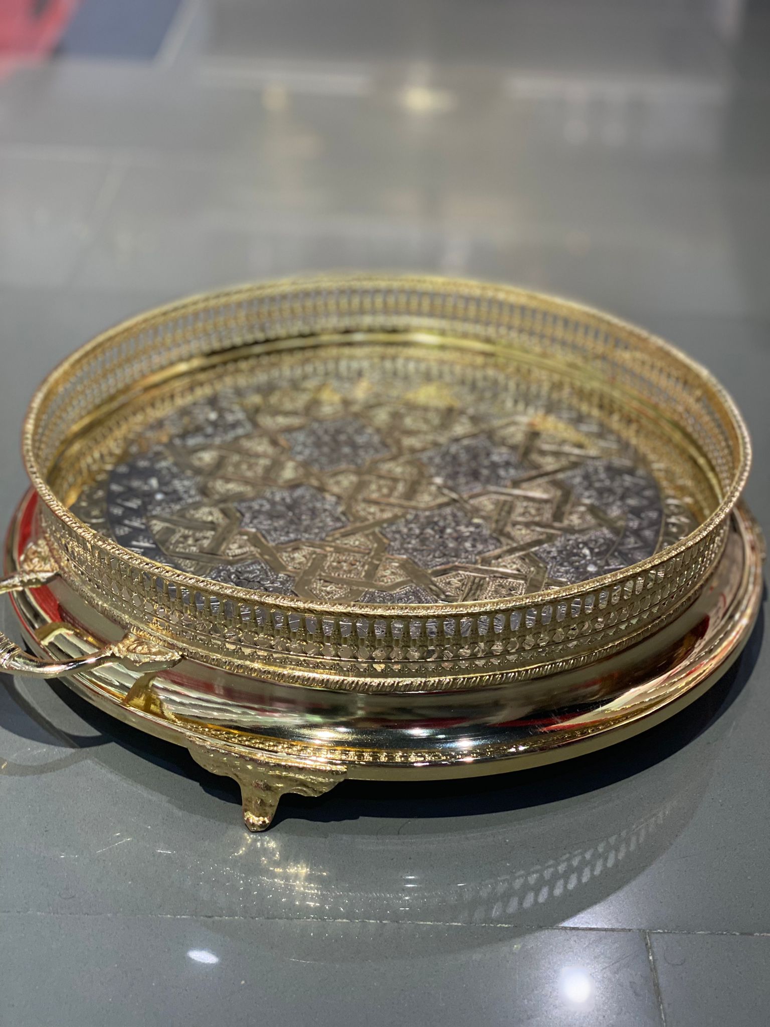 Plateau artisanat marocain/ sinia