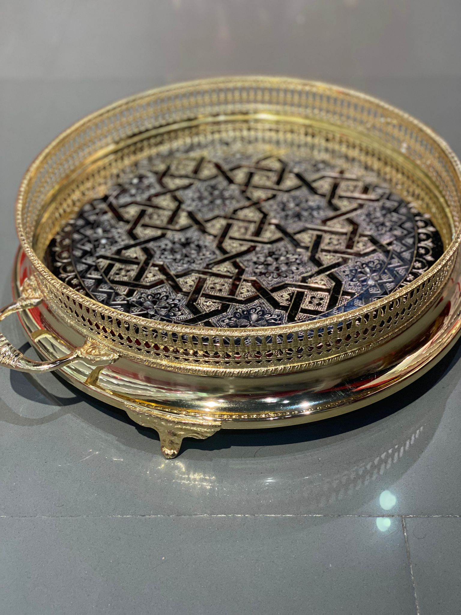 Plateau artisanat marocain/ sinia